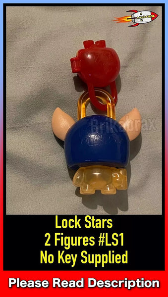 Lock Stars 2 x Figures #LS1 - No Keys Supplied