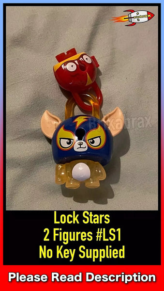 Lock Stars 2 x Figures #LS1 - No Keys Supplied