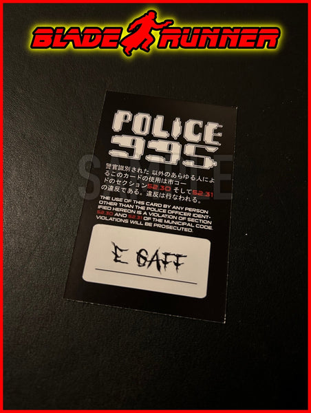 Replica Inspired Prop & Cosplay Blade Runner ID Card Prop Set Includes: Deckard ID, Gaff ID, Plus WorldCard Prop (All Made From Card)