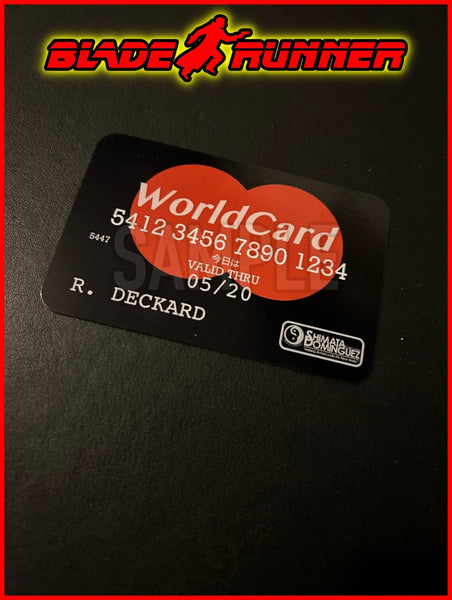 Replica Inspired Prop & Cosplay Blade Runner ID Card Prop Set Includes: Deckard ID, Gaff ID, Plus WorldCard Prop (All Made From Card)