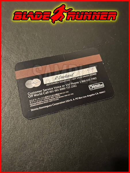 Replica Inspired Prop & Cosplay Blade Runner ID Card Prop Set Includes: Deckard ID, Gaff ID, Plus WorldCard Prop (All Made From Card)