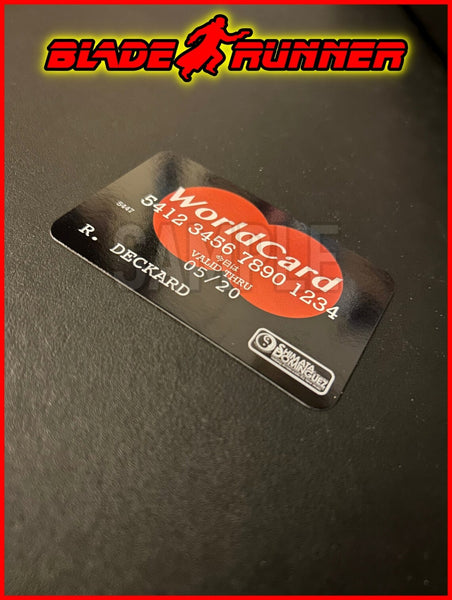 Replica Inspired Prop & Cosplay Blade Runner WorldCard Double Sided Prop Card (Made From Gloss/Matte Cardboard)
