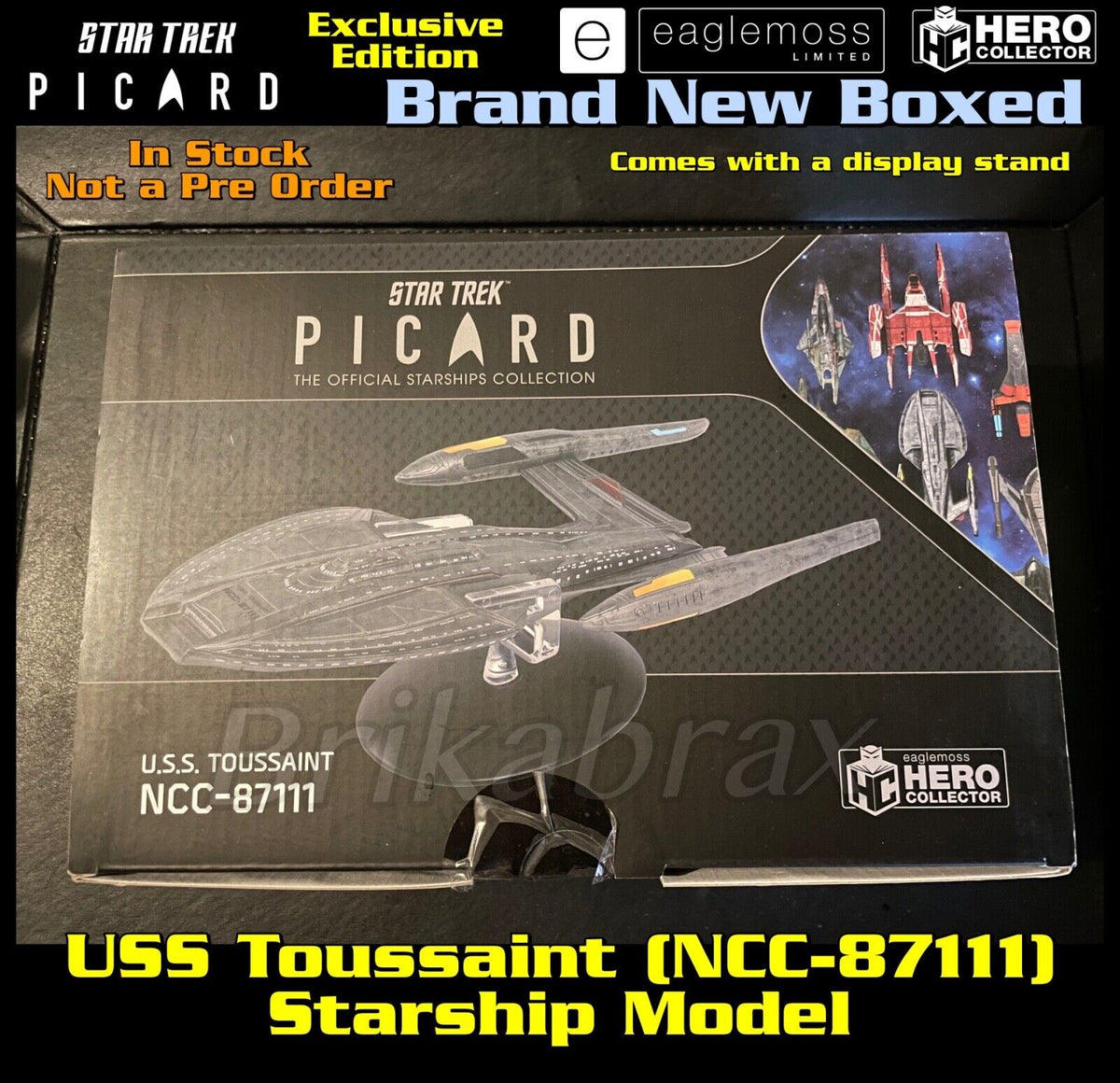 Eaglemoss Star Trek USS Toussaint NCC 87111 Model - Brand New