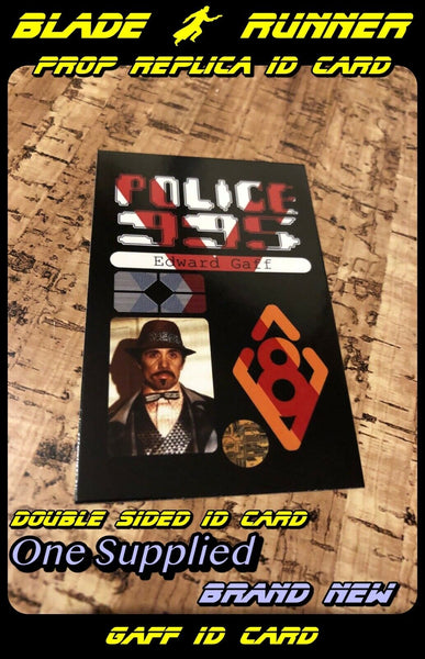 Prop Replica Blade Runner ID Card GAFF Costume / Cosplay - Double Sided