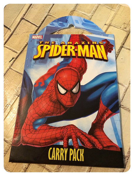 Marvel The Amazing Spiderman Carry Pack - Reusable Stickers, Wipe Clean Pages!