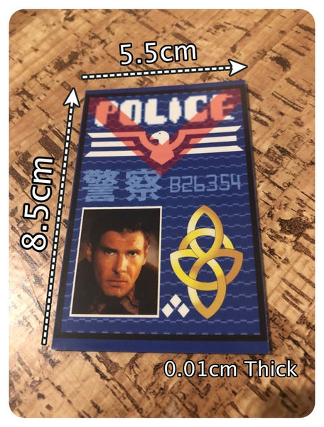 Prop Replica Blade Runner Double Sided ID Card Rick Deckard With Lanyard Cosplay