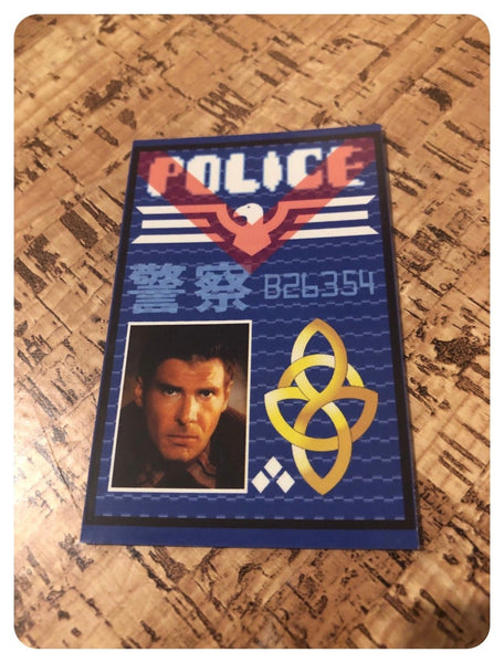 Prop Replica Blade Runner ID Card Rick Deckard Costume / Cosplay - Double Sided