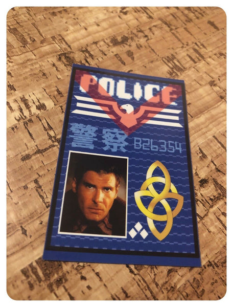 Prop Replica Blade Runner ID Card Rick Deckard Costume / Cosplay - Double Sided