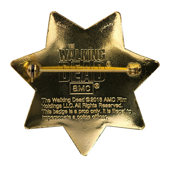 Rick Grimes Sheriff's Badge Prop Replica 1.1 Scale (Eaglemoss Walking Dead Collection)