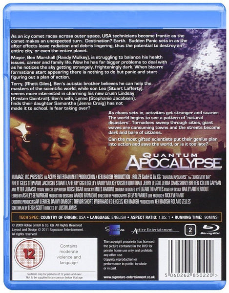 Quantum Apocalypse (Blu-ray, 2012) New