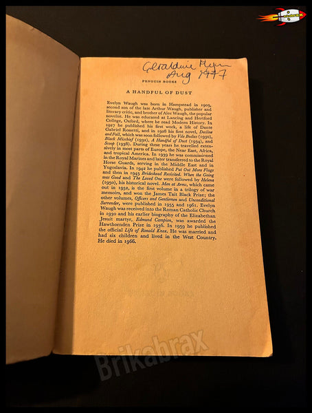 A Handfull of Dust by Evelyn Waugh Paperback Book 1977