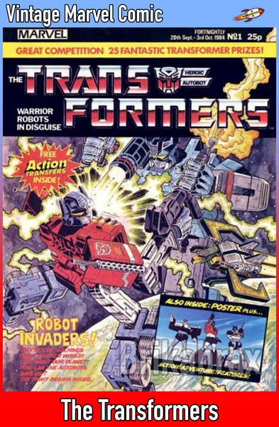 Vintage Marvel Transformers UK Comics Issue Numbers 1 to 100 (Used) Select Comic - One Supplied