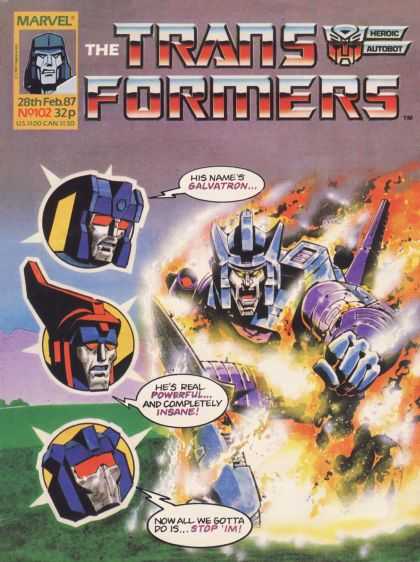 Vintage Marvel Transformers UK Comics Issue Numbers 101 to 150 (Used) Select Comic - One Supplied