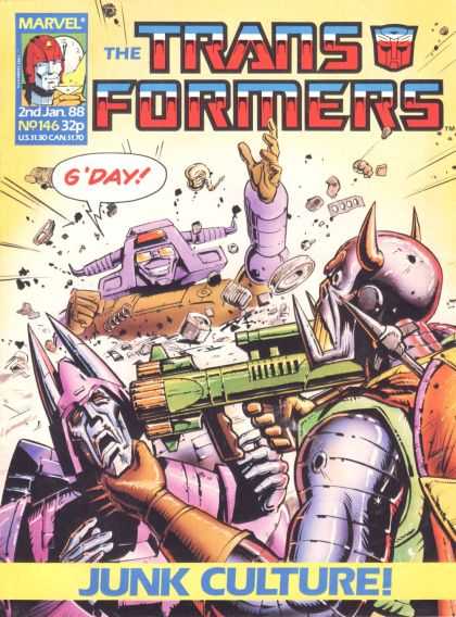 Vintage Marvel Transformers UK Comics Issue Numbers 101 to 150 (Used) Select Comic - One Supplied