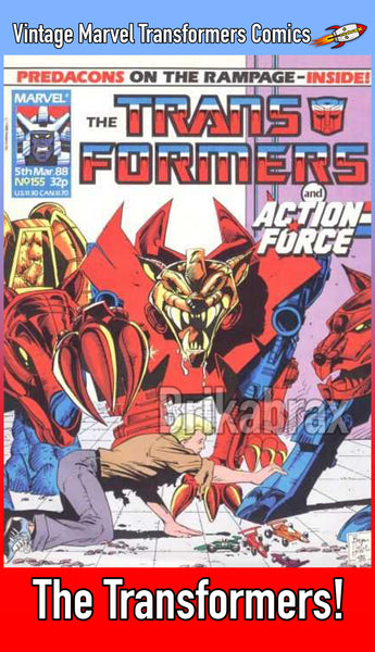 Vintage Marvel Transformers UK Comics Issue Numbers 151 to 200 (Used) Select Comic - One Supplied