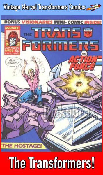 Vintage Marvel Transformers UK Comics Issue Numbers 151 to 200 (Used) Select Comic - One Supplied