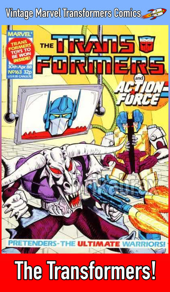 Vintage Marvel Transformers UK Comics Issue Numbers 151 to 200 (Used) Select Comic - One Supplied