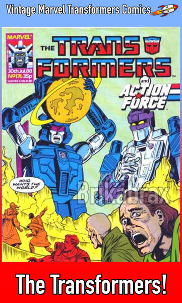 Vintage Marvel Transformers UK Comics Issue Numbers 151 to 200 (Used) Select Comic - One Supplied