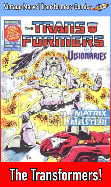 Vintage Marvel Transformers UK Comics Issue Numbers 151 to 200 (Used) Select Comic - One Supplied