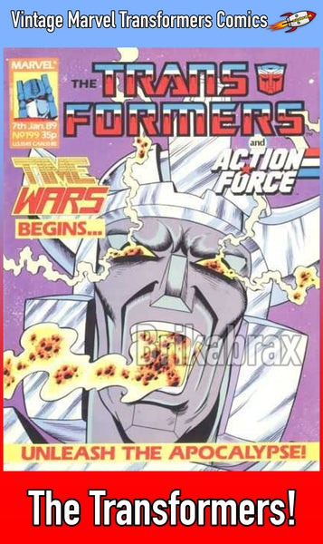 Vintage Marvel Transformers UK Comics Issue Numbers 151 to 200 (Used) Select Comic - One Supplied