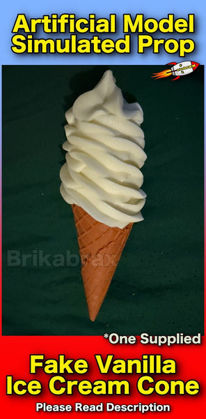 1 Piece Artificial Ice Cream Cone Realistic Simulation Food Photo Shop Prop New