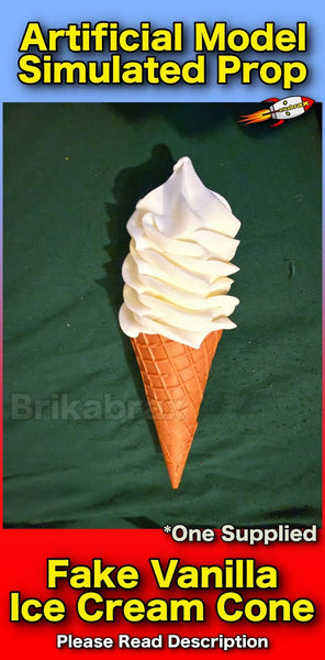 1 Piece Artificial Ice Cream Cone Realistic Simulation Food Photo Shop Prop New