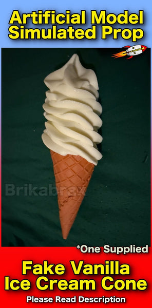 1 Piece Artificial Ice Cream Cone Realistic Simulation Food Photo Shop Prop New