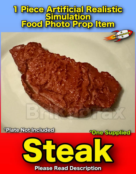 1 Piece Artificial Steak Realistic Simulation Food Photo Prop Item New #B