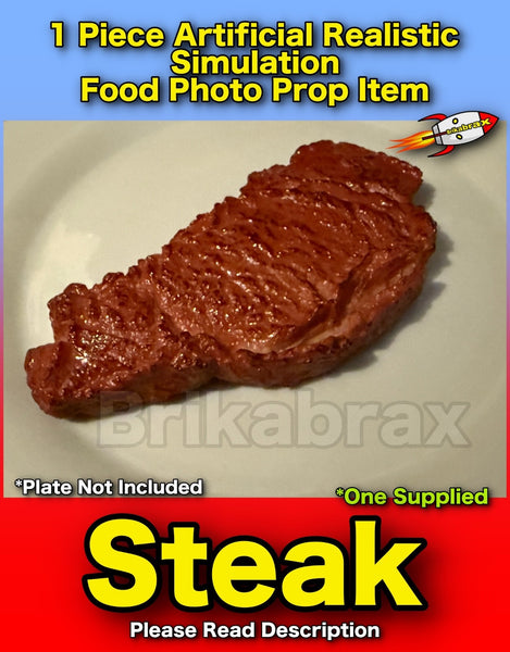 1 Piece Artificial Steak Realistic Simulation Food Photo Prop Item New #B