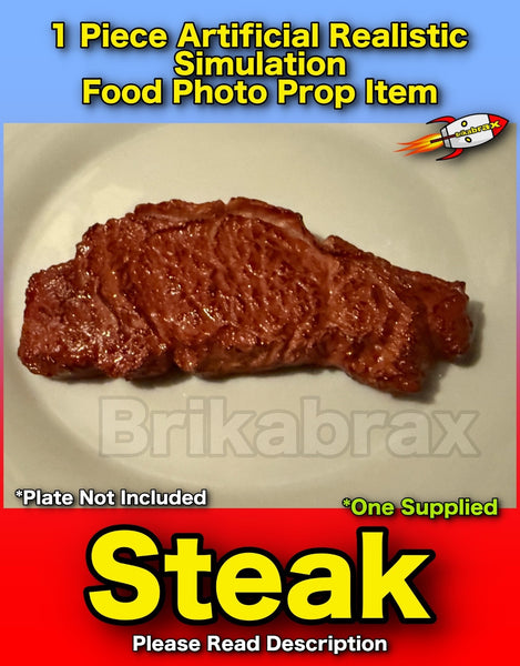 1 Piece Artificial Steak Realistic Simulation Food Photo Prop Item New #B
