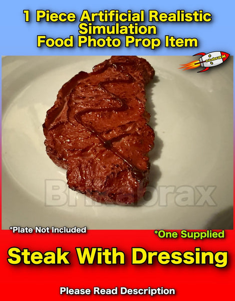 1 Piece Artificial Steak Realistic Simulation Food Photo Prop Set New #A