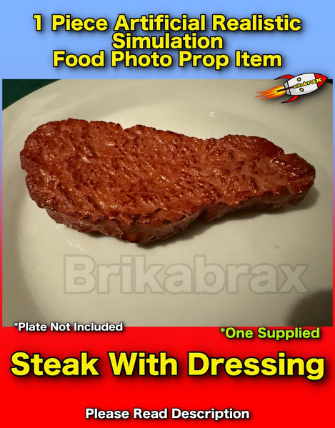 1 Piece Artificial Steak Realistic Simulation Food Photo Prop Set New #A