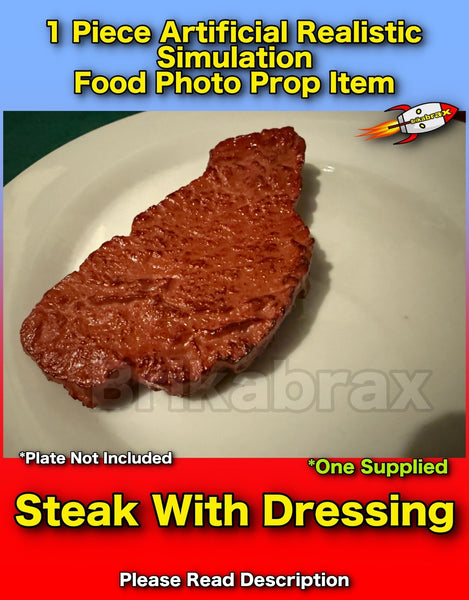 1 Piece Artificial Steak Realistic Simulation Food Photo Prop Set New #A