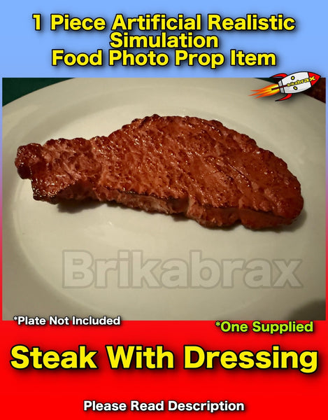 1 Piece Artificial Steak Realistic Simulation Food Photo Prop Set New #A