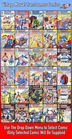 Vintage Marvel Transformers UK Comics Issue Numbers 201 t0 349 + Specials (Used) Select Comic - One Supplied