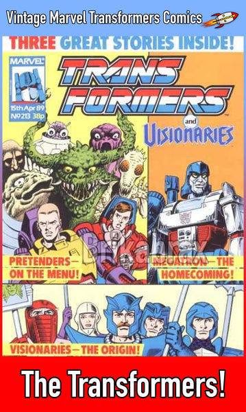 Vintage Marvel Transformers UK Comics Issue Numbers 201 t0 349 + Specials (Used) Select Comic - One Supplied