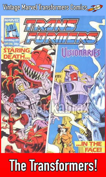 Vintage Marvel Transformers UK Comics Issue Numbers 201 t0 349 + Specials (Used) Select Comic - One Supplied