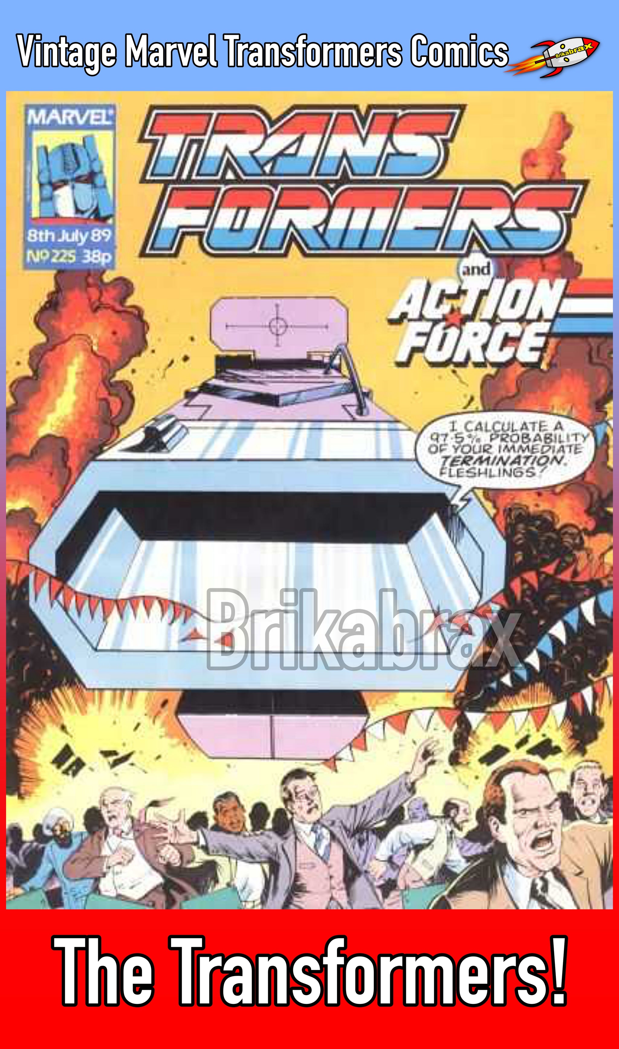 Vintage Marvel Transformers UK Comics Issue Numbers 201 t0 349 +