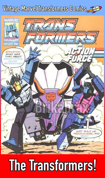 Vintage Marvel Transformers UK Comics Issue Numbers 201 t0 349 + Specials (Used) Select Comic - One Supplied