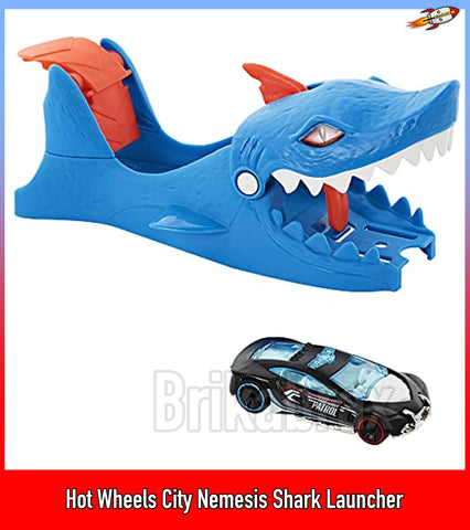 Hot Wheels City Nemesis Shark Launcher