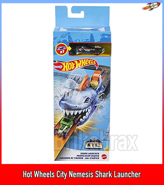 Hot Wheels City Nemesis Shark Launcher