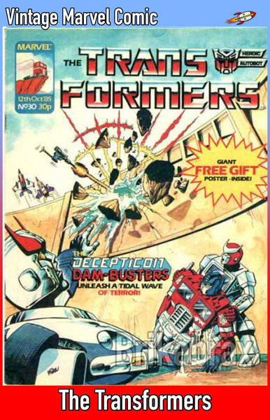 Vintage Marvel Transformers UK Comics Issue Numbers 1 to 100 (Used) Select Comic - One Supplied