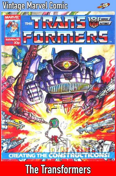 Vintage Marvel Transformers UK Comics Issue Numbers 1 to 100 (Used) Select Comic - One Supplied