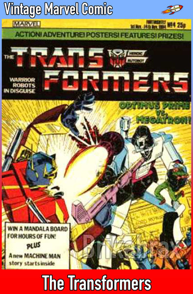 Vintage Marvel Transformers UK Comics Issue Numbers 1 to 100 (Used) Select Comic - One Supplied