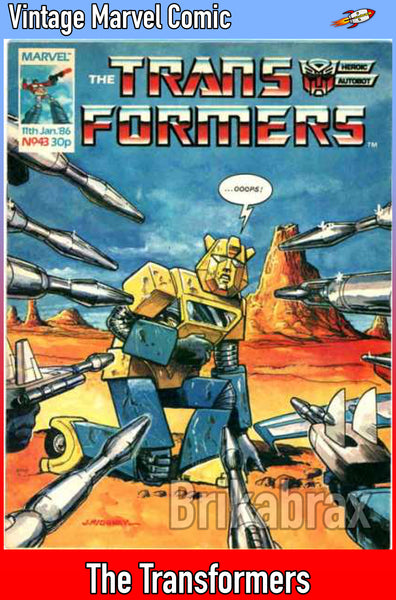 Vintage Marvel Transformers UK Comics Issue Numbers 1 to 100 (Used) Select Comic - One Supplied