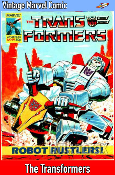 Vintage Marvel Transformers UK Comics Issue Numbers 1 to 100 (Used) Select Comic - One Supplied