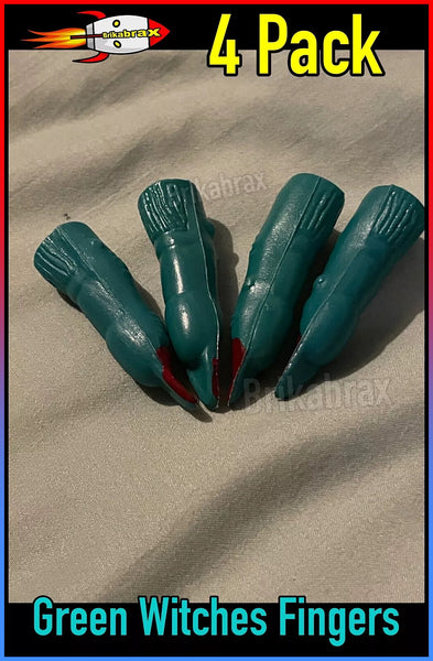 4 Pack Witches Fingers Kids Size Brand New Bagged - Costume Accessory - Age 3+ Yrs