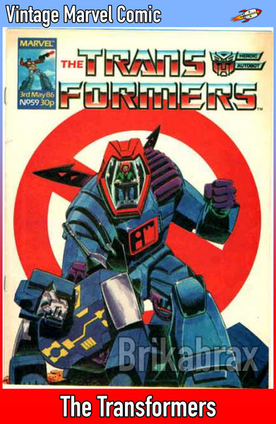 Vintage Marvel Transformers UK Comics Issue Numbers 1 to 100 (Used) Select Comic - One Supplied