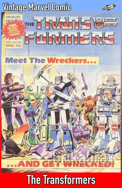 Vintage Marvel Transformers UK Comics Issue Numbers 1 to 100 (Used) Select Comic - One Supplied