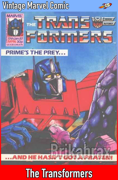 Vintage Marvel Transformers UK Comics Issue Numbers 1 to 100 (Used) Select Comic - One Supplied